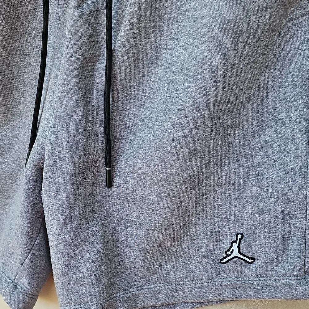 Jordan Men’s Athletic Shorts Gray with Black Drawstring